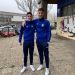Dos jugadores del Azulejos Moncayo Colo Colo, con la Sub-19 de Aragón