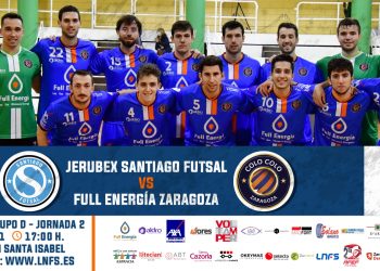 El Full Energía Zaragoza juega, contra Jerubex Santiago Futsal, su primer partido en el Grupo D