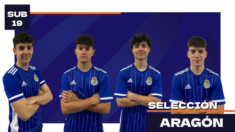 Javier Abril, Koke Gayarre, Lucas Marín y Gabriel Paniagua, convocados con la Selección Sub-19 de Aragón