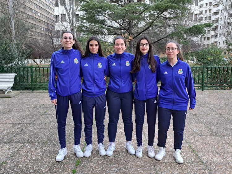 Raquel Prades, Julia Vallespín, Gloria Gonzalvo, María Mallor y María Coello juegan con Aragón el Campeonato de España de Selecciones Autonómicas