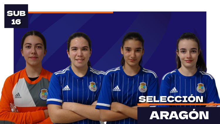 María Coello, Gloria Gonzalvo, Julia Vallespín y María Mallor, en la convocatoria de Aragón Sub-16 para el Campeonato de España 