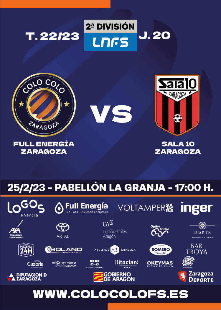 Información del Full Energía Zaragoza – Sala 10 Zaragoza