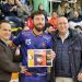 Detalle con los jugadores de las actuales plantillas de Full Energía Zaragoza y Sala 10 que han militado en ambos equipos