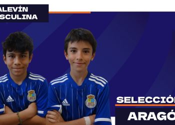 Carlos Salueña y Rubén Sánchez, en la convocatoria de la Selección de Aragón Alevín para jugar el Campeonato de España
