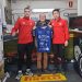 Manu Cebrián y Shunta Uchida visitan Neumáticos Solano