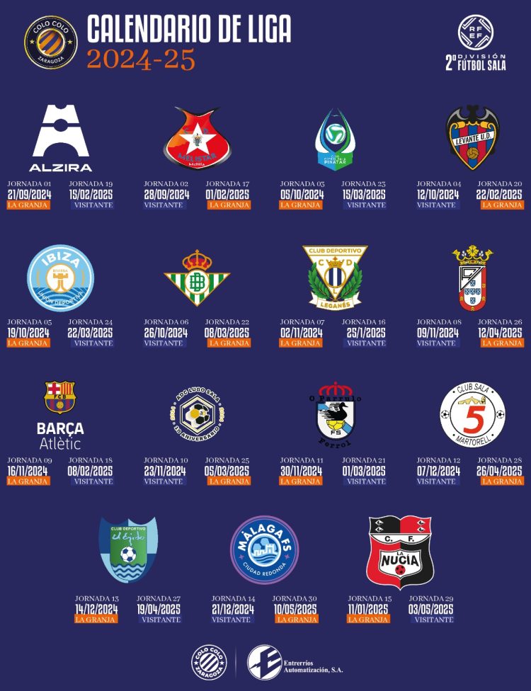 El Entrerríos Zaragoza empezará y acabará la Liga en La Granja