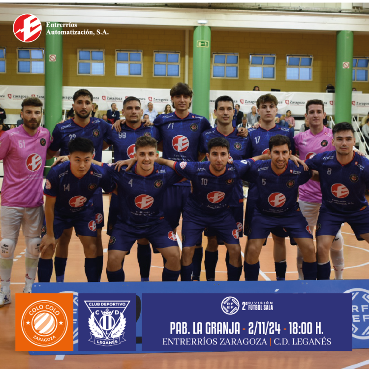 El Entrerríos Zaragoza recibe al C.D. Leganés