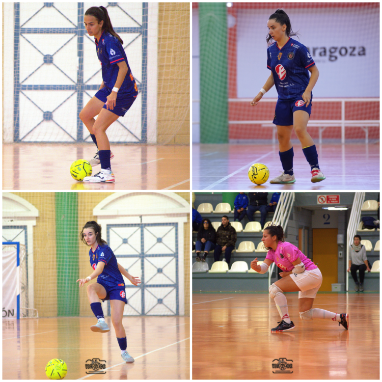 Yaiza Sien, Adriana Abad, María Mallor y Leire Pazos, con Aragón al Campeonato de España de Selecciones Autonómicas