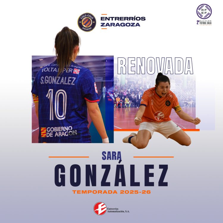 Sara González sigue en el Entrerríos Zaragoza
