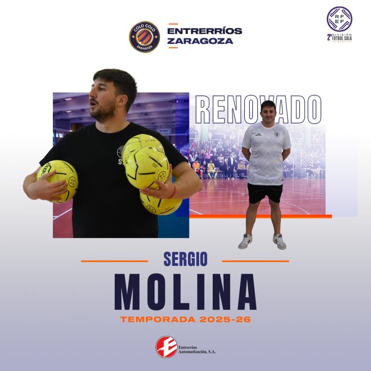 Sergio Molina continúa al frente del Entrerríos Zaragoza