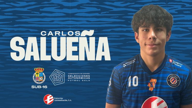 Carlos Salueña, citado con la Sub-16 de Aragón para el Campeonato de España