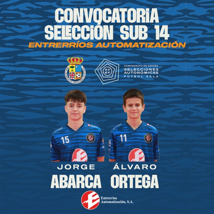 Álvaro Ortega y Jorge Abarca, a Cádiz con la Selección Sub-14
