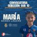 María Sangos, en la convocatoria de la Sub-10 de Aragón