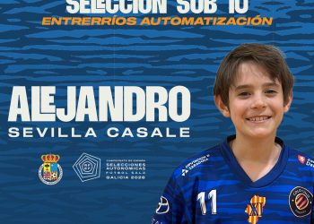 María Sangos, en la convocatoria de la Sub-10 de Aragón