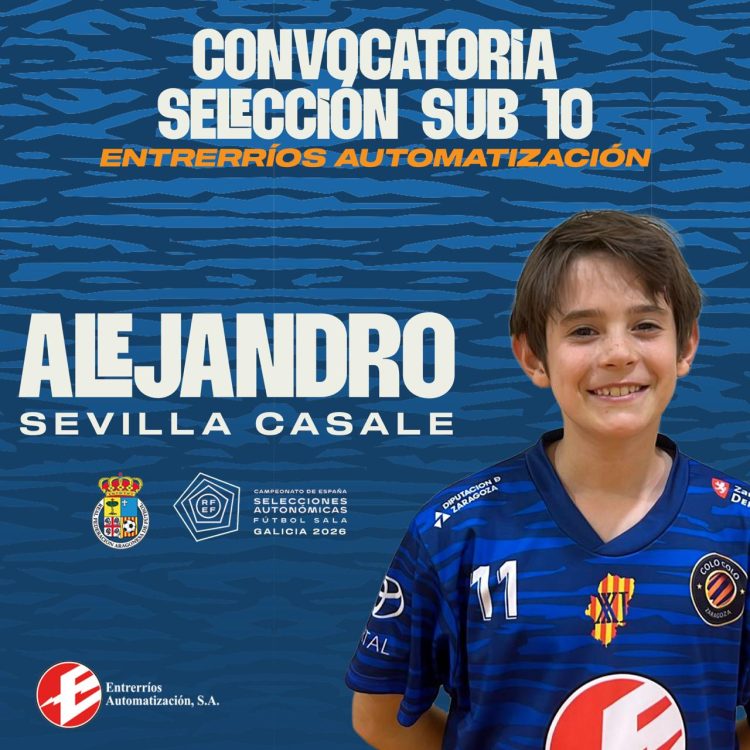 María Sangos, en la convocatoria de la Sub-10 de Aragón