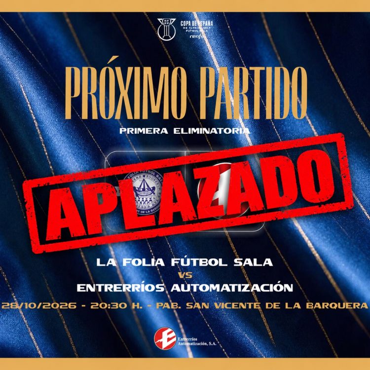 Aplazado el partido del Entrerríos Automatización contra La Folía